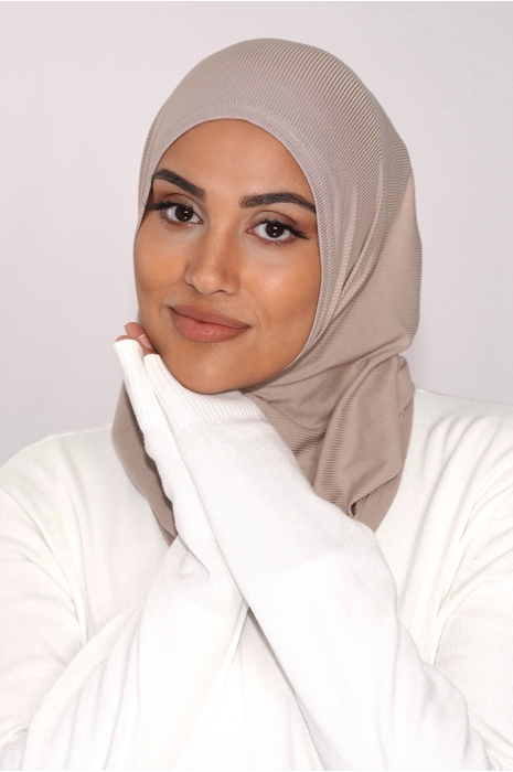 Balaclava Hijab light taupe