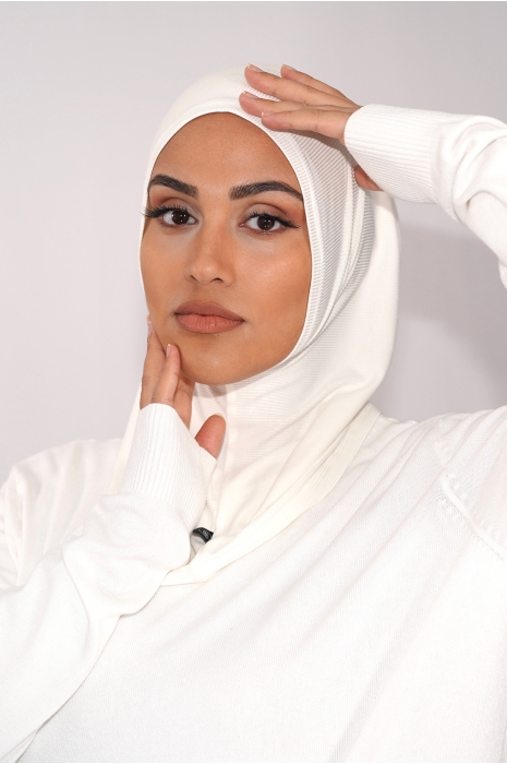 Balaclava Hijab off-white