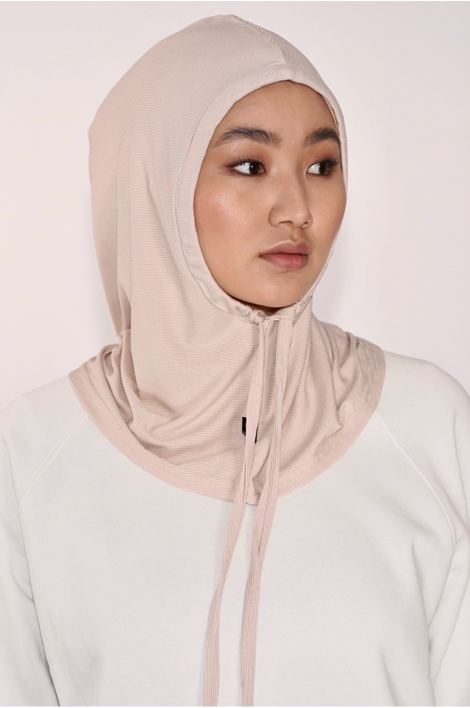 Hooded Hijab Ivory
