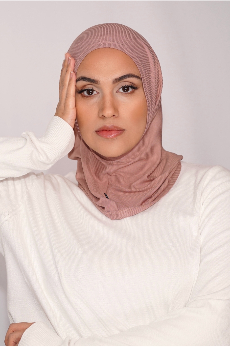 Balaclava Hijab nude pink
