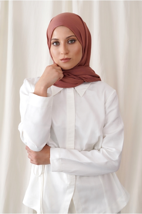 Weave Modal hijab rose brown 1