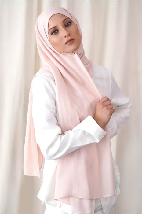Weave Modal hijab pale pink 1