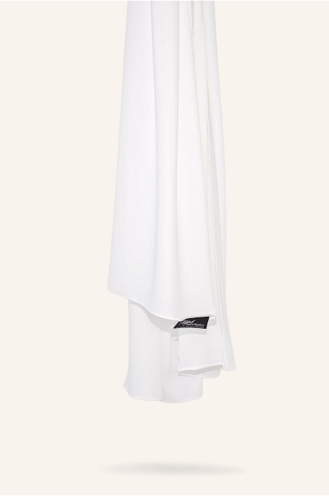 Luxe crepe hijab off-white