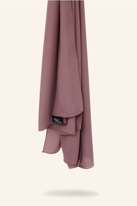 Luxe crepe hijab rose taupe