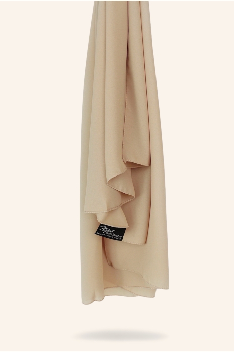 Luxe crepe hijab sand