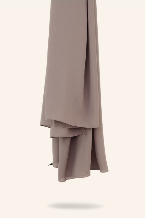 Luxe crepe hijab taupe