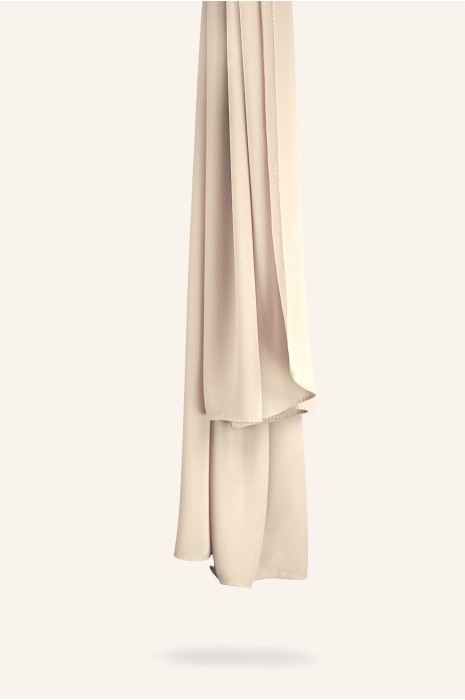 Luxe crepe hijab ivory